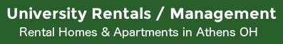 University Rentals Management, Athens Ohio Logo